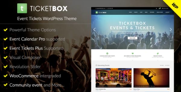 10 Best WordPress Themes for Events - Ticket Box
