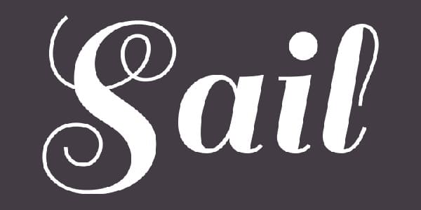 15 Beautiful Free Wedding Fonts for Designing the Perfect Invitation - Sail font