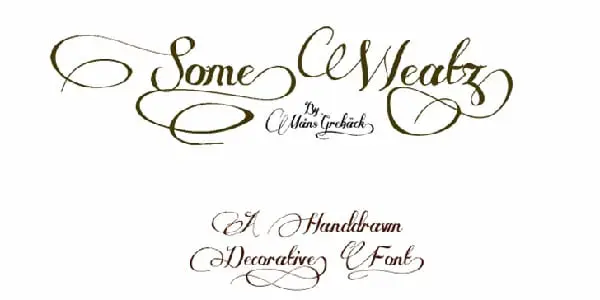 15 Beautiful Free Wedding Fonts for Designing the Perfect Invitation - Some Weatz Font