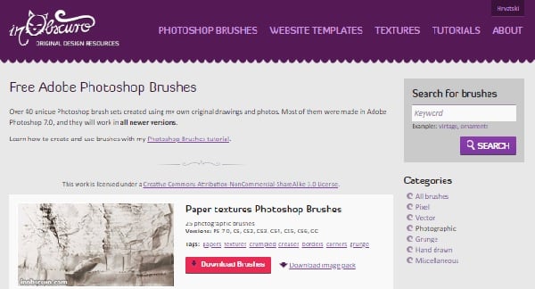10 Excellent Places for Building Your Photoshop Brush Collection - Obscuro