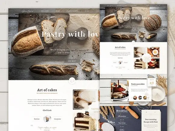 12 Free E-commerce Psd Templates to Quickly Build an Impressive Online Store - Bakery