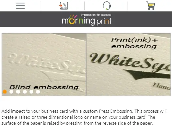 10 Places to Get Embossed Business Cards - Morning Print