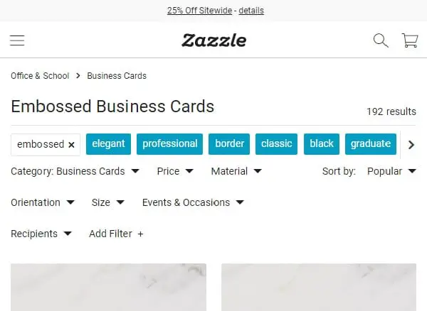 10 Places to Get Embossed Business Cards - Zazzle