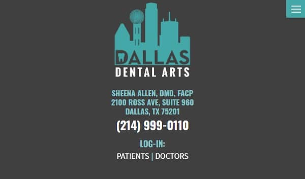 20 Beautiful Dental Website Design Examples for Dentists - Dallas Dental Arts