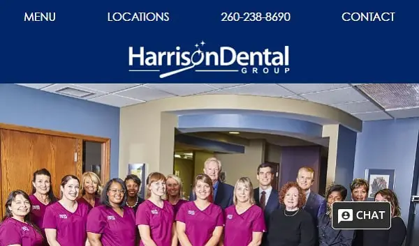 20 Beautiful Dental Website Design Examples for Dentists - Harrison Dental Group