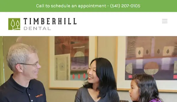 20 Beautiful Dental Website Design Examples for Dentists - Timberhill Dental