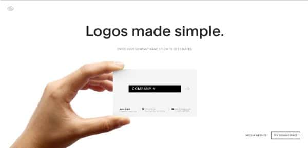 Squarespace logo design tool