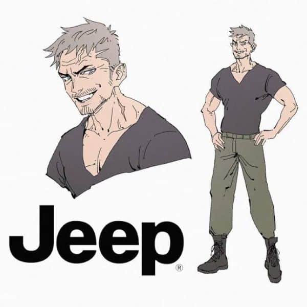 Using Anime Style for Branding- Using Anime Characters as Mascot- Jeep