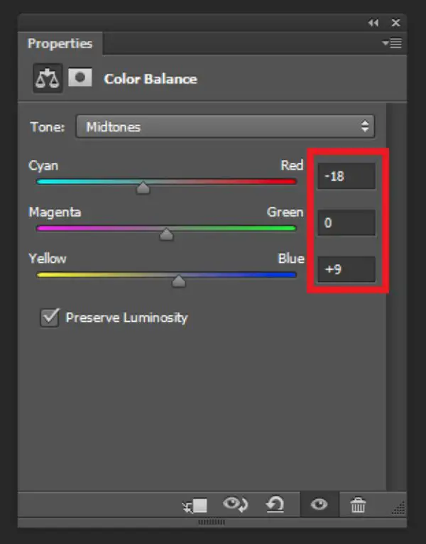 Color balance enhancements in adjustment layer photoshop