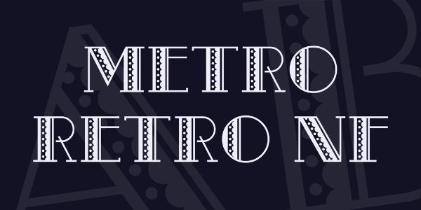 Free Christmas Fonts You Can Use This Holiday Season-Metro Retro NF