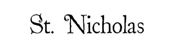 Free Christmas Fonts You Can Use This Holiday Season- St. Nicholas