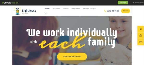 20 Children-Oriented WordPress Theme You Can Use Today- Lighthouse