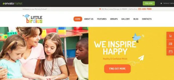 20 Children-Oriented WordPress Themes You Can Use Today- Little Birdies
