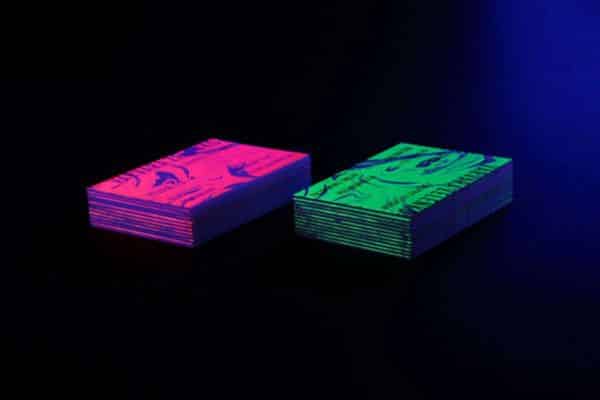 neon business card