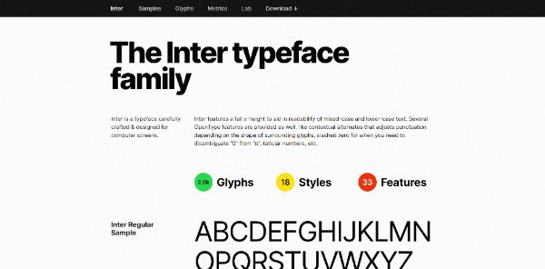Inter Variable Font