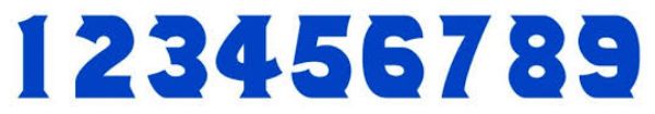 Number 514 - Serif Number Font