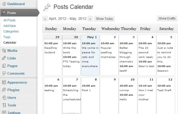 Content Scheduling Tools - Editorial Calendar