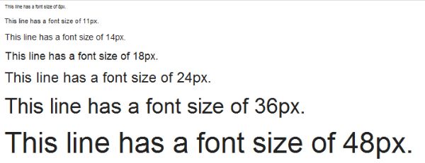 Website Design Legibility - font size