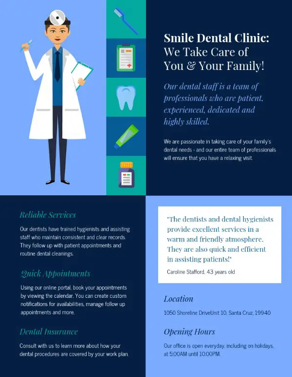 Dental Medical Pamphlet