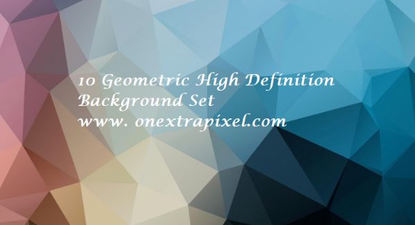 Geometric High Definition Backgrounds Set
