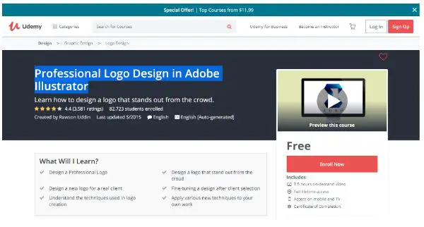 Udemy - Professional Logo Design Course in Adobe Illustrator