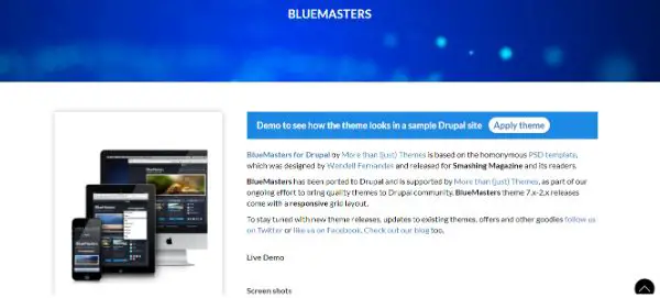 Bluemasters theme