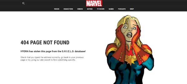 Marvel 404-page