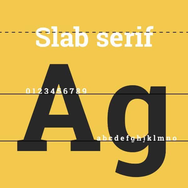 Slab Serif fonts