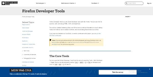 Firefox Developer Tool