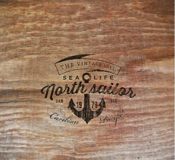 Logo Mockup - Wood