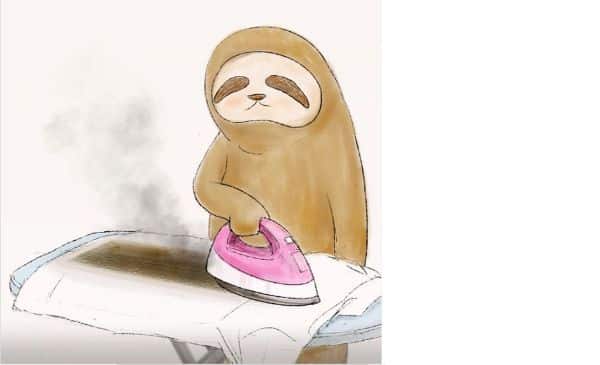 Funny sloth illustration