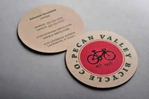 coaster business cards