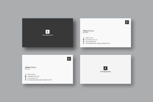 minimalist design business cards