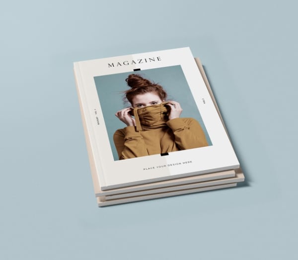 Deck Of Magazines Cover Mockup