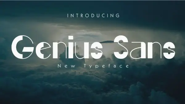 Fonts for Logo: Genious Sans