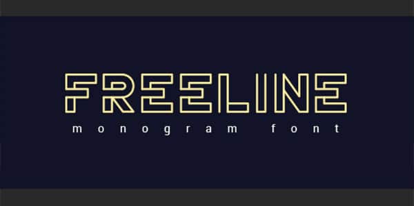 Fonts for Logo: Freeline Fonts