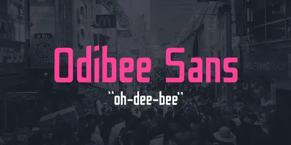 Fonts for Logo: odibee
