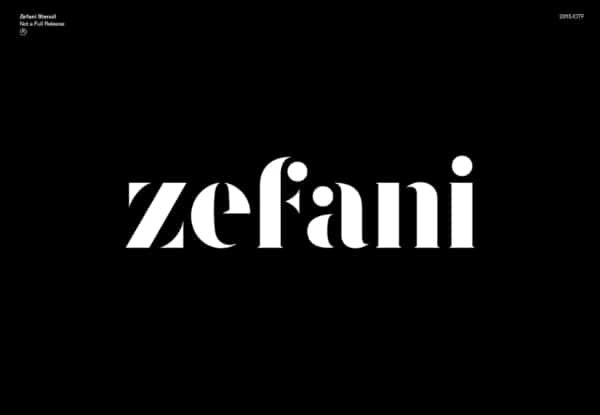 Fonts for Logo: Zefani