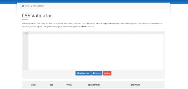 Best CSS Auditing Tools for Developers: CSS Validator