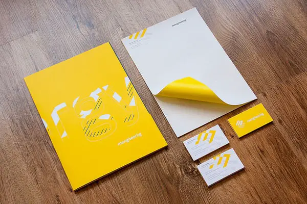 Amazing Letterhead Designs: Strong Yellow