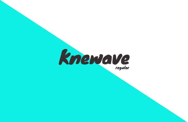 Free Strong Fonts All Designers Should Have: Knewave