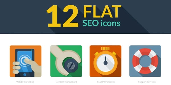 Flat Design 101 - Tutorial for Beginners: Flat SEO Icon