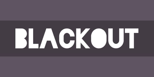 Free Strong Fonts All Designers Should Have: Blackout