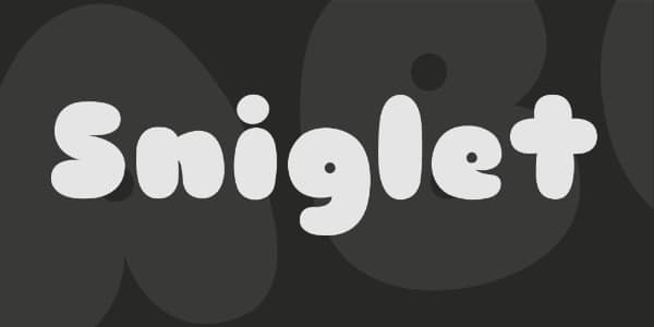 Free Strong Fonts All Designers Should Have: Sniglet