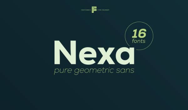 Free Strong Fonts All Designers Should Have: Nexa