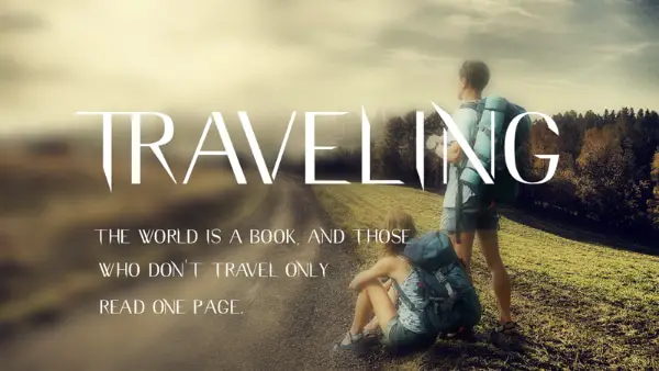 Free Travel Fonts for Designers: Traveling Font