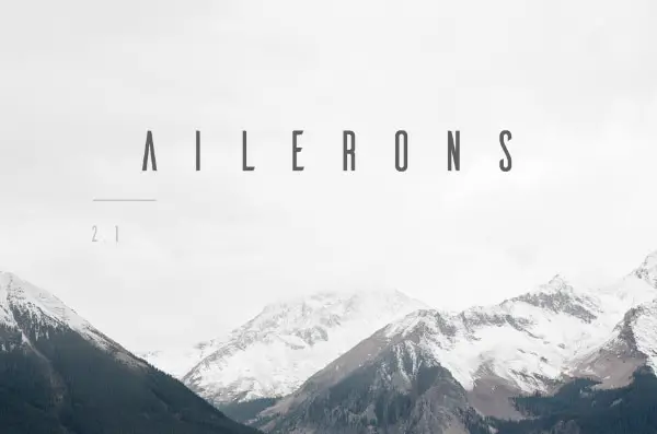 Free Travel Fonts for Designers: Ailerons