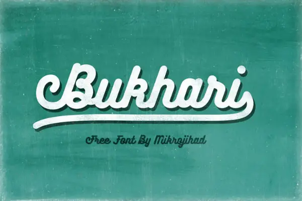 Free Travel Fonts for Designers: Bukhari