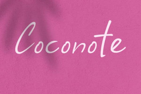 Free Travel Fonts for Designers: Coconote