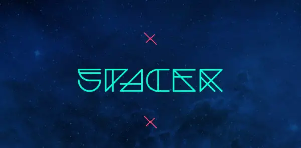 Creative Space Fonts for Designers: Spacer